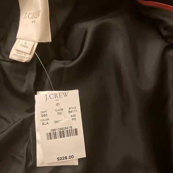 Stylish black wool J Crew factory coat. - Picture 3 of 8